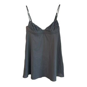 Victorias Secret  Very Sexy Black Lace Chemise Medium Y2K Vintage Strappy Cutout
